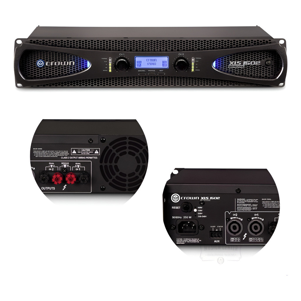 Amplificador Potência Crown Xls 1502 1050w 8 Ohms 127v - Preto - 1.05 Kw
