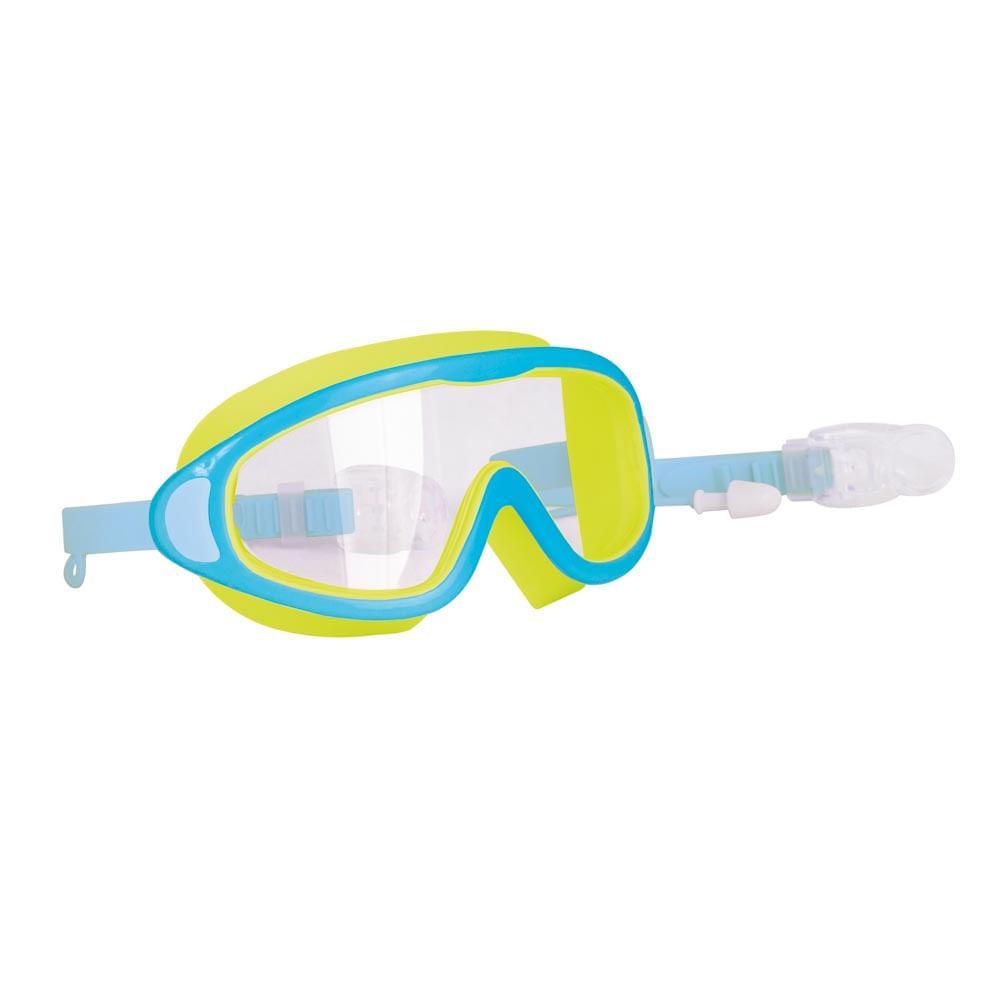 Óculos de Natação Antiembaçante Infantil com Protetor de Ouvido - Azulverd em Oferta na Shopee