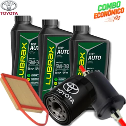 KIT TROCA DE ÓLEO 5W30 LUBRAX +FILTROS (TOYOTA ETIOS 1.3)
