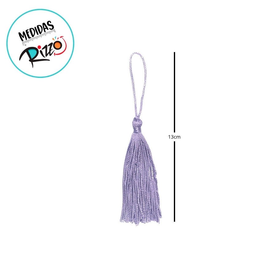 Tassel Decorativo Artesanal - Lilás - 13cm - 12 unidades - Artlille - Rizzo