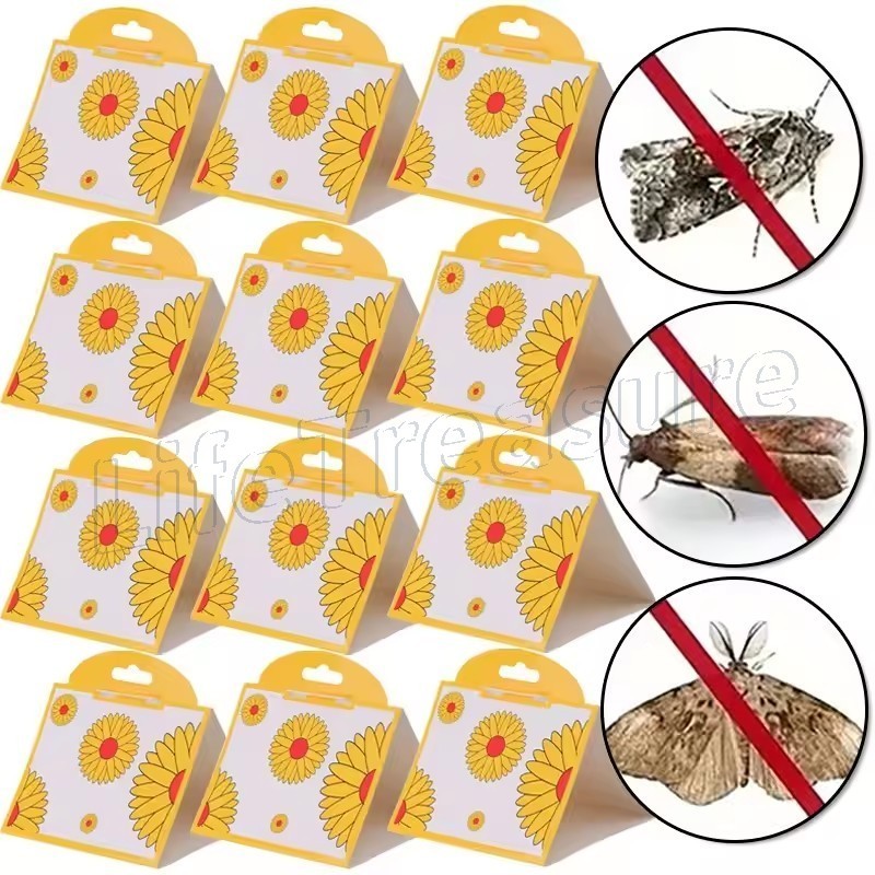 Armadilhas Para Traças De Pragas-Papel Armadilha De Cozinha-Adesivo Feromônios-Pegajosas Moscas De Coletor De Insetos Ap
