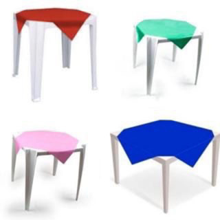 Kit 10 Toalha De Mesa Lisa Plástica 70x70cm Para Aniversário Festa Casamento em Oferta na Shopee
