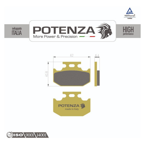 Kit Pastilha De Freio Potenza Diant+tras Fazer 250 Até 2015 165+152 · foto 2