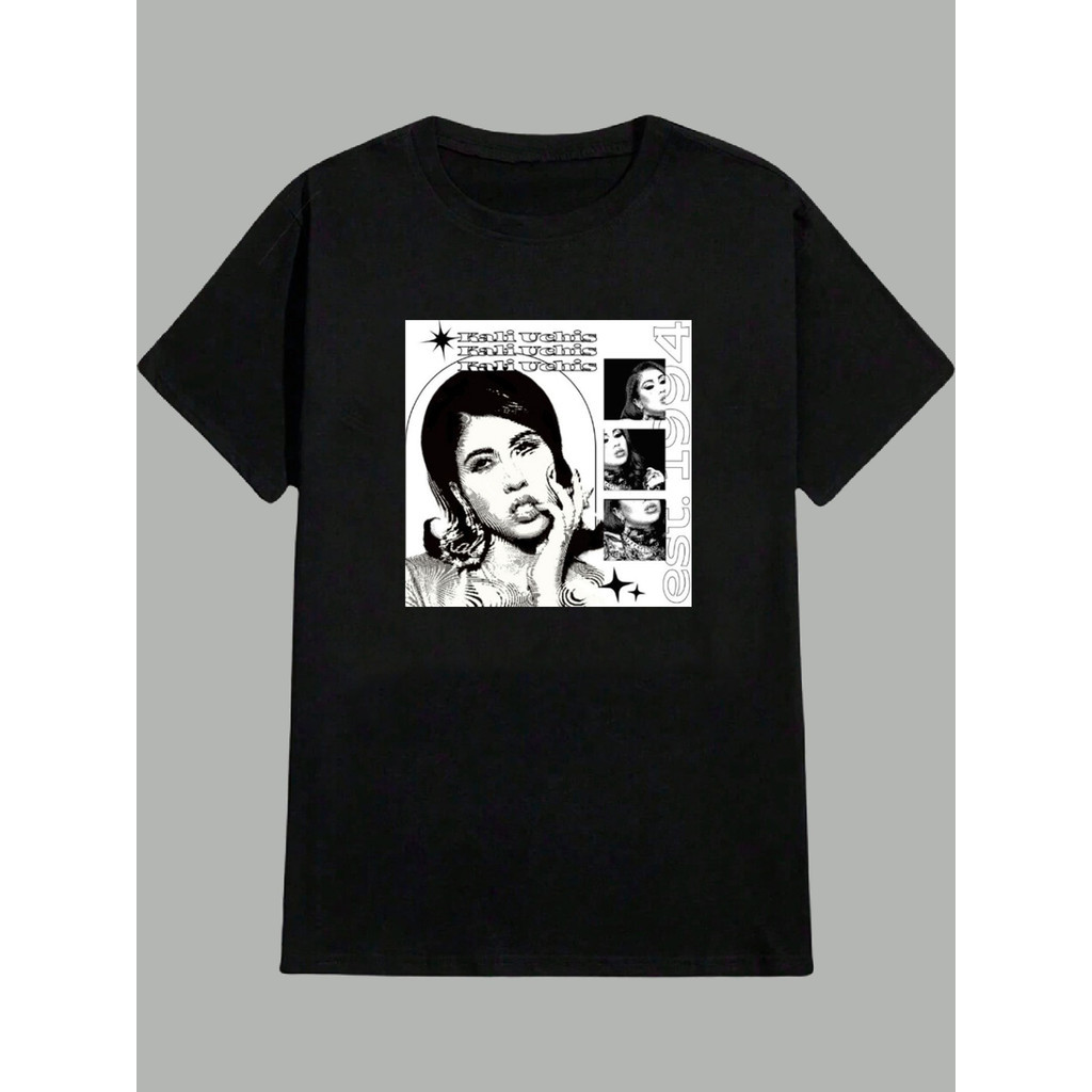 Camiseta Premium Cantora Pop Kali Uchis Camisa 100% Algodão Streetwear Lançamento - Envio Rápido