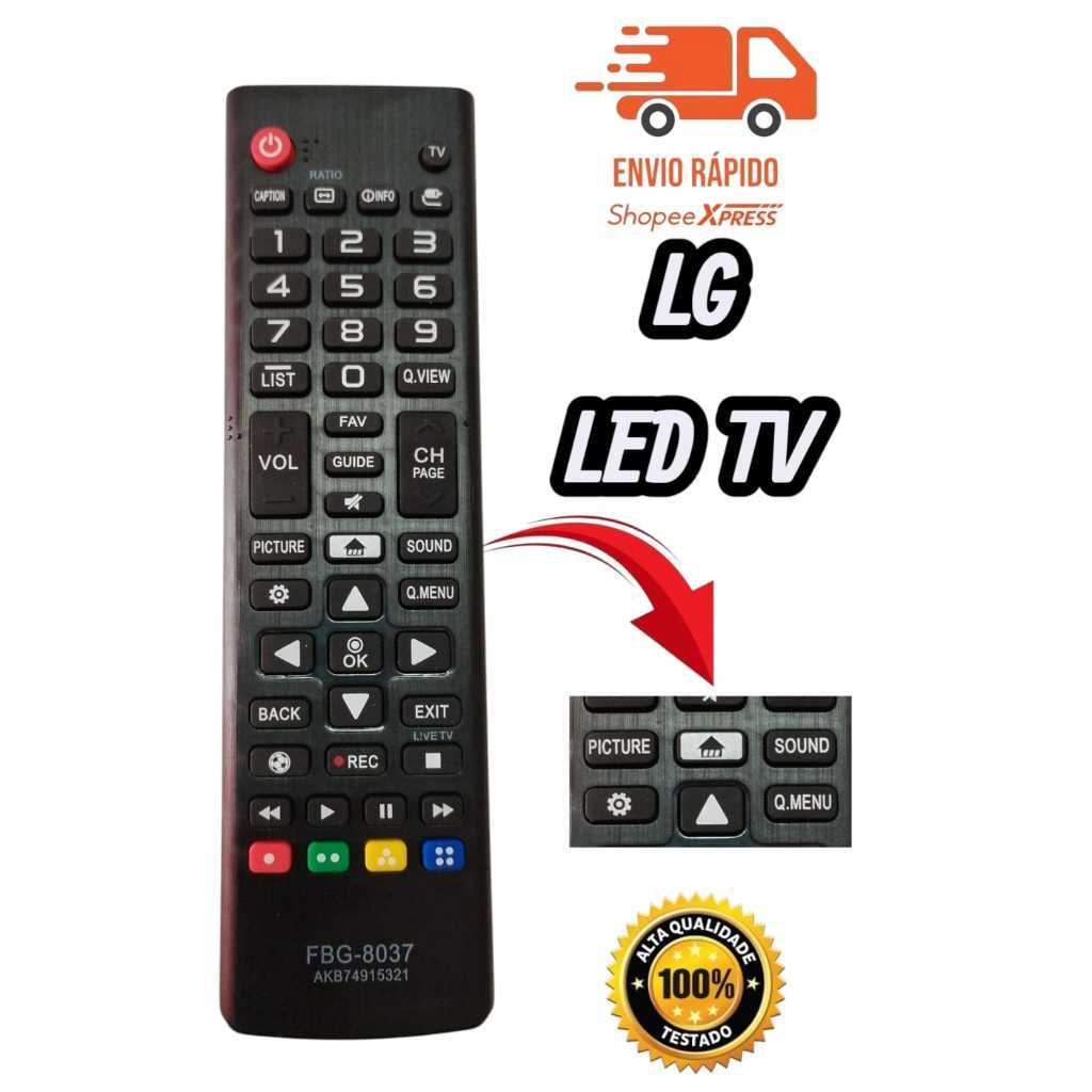 Controle LG Lcd Led Smart C/ Tecla Futebol E Rec Akb74915321 SKY-8037 FBG-8037