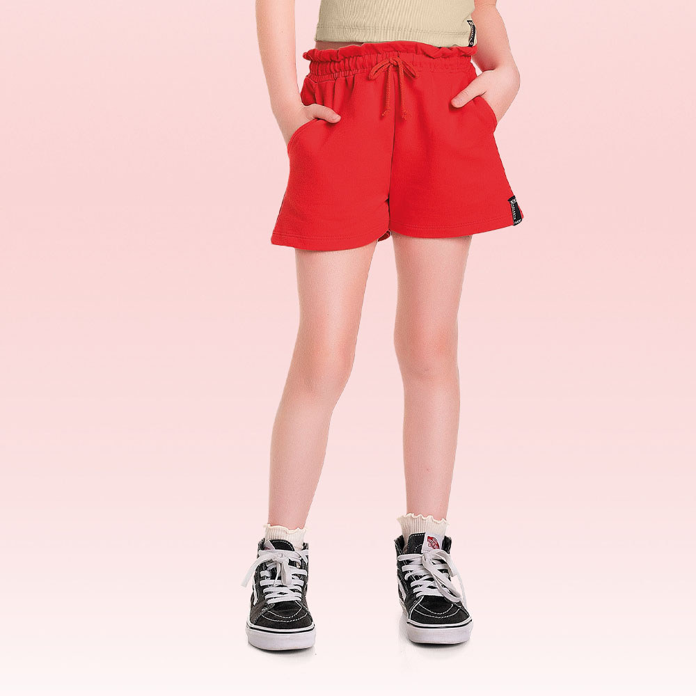 Short infantil em moletinho Fakini