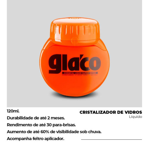 Glaco Big Cristalizador Vidros Repele Água 120ml Soft99 — imagem 2 de 2
