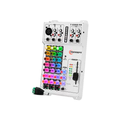 MESA DE SOM AUTOMOTIVO TARAMPS T 0302 FX MULTICOLOR MIXER EQUALIZADOR 3 IN 2 OUT