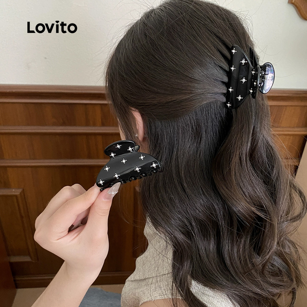 Lovito Clips de Cabelo de Alta Classe casual LFA90X128 em Oferta na Shopee