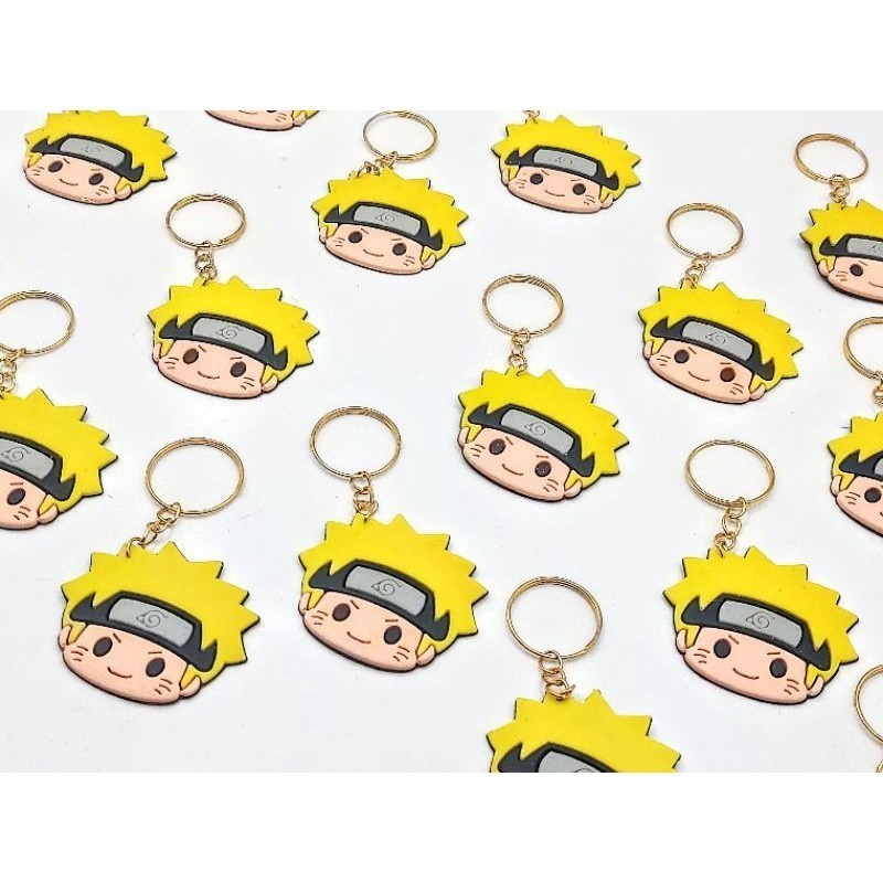 Chaveiro Naruto Anime Shippunden Emborrachado 10un  Barato Novo