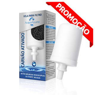 Vela Carvão Ativado Alcalina,  Prata Coloidal Compatível em Todos Filtro De Barro em Oferta na Shopee