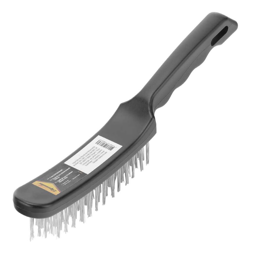 ESCOVA MANUAL, ACO, 5 FILEIRAS, CABO PLASTICO, 1PC // SPARTA em Oferta na Shopee