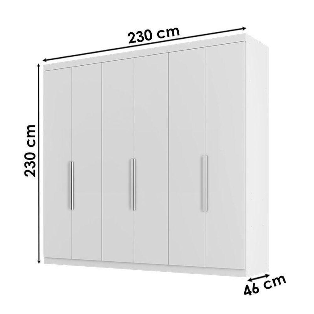 Guarda Roupa Casal Evidence Plus Branco – Zanzini — imagem 2 de 2