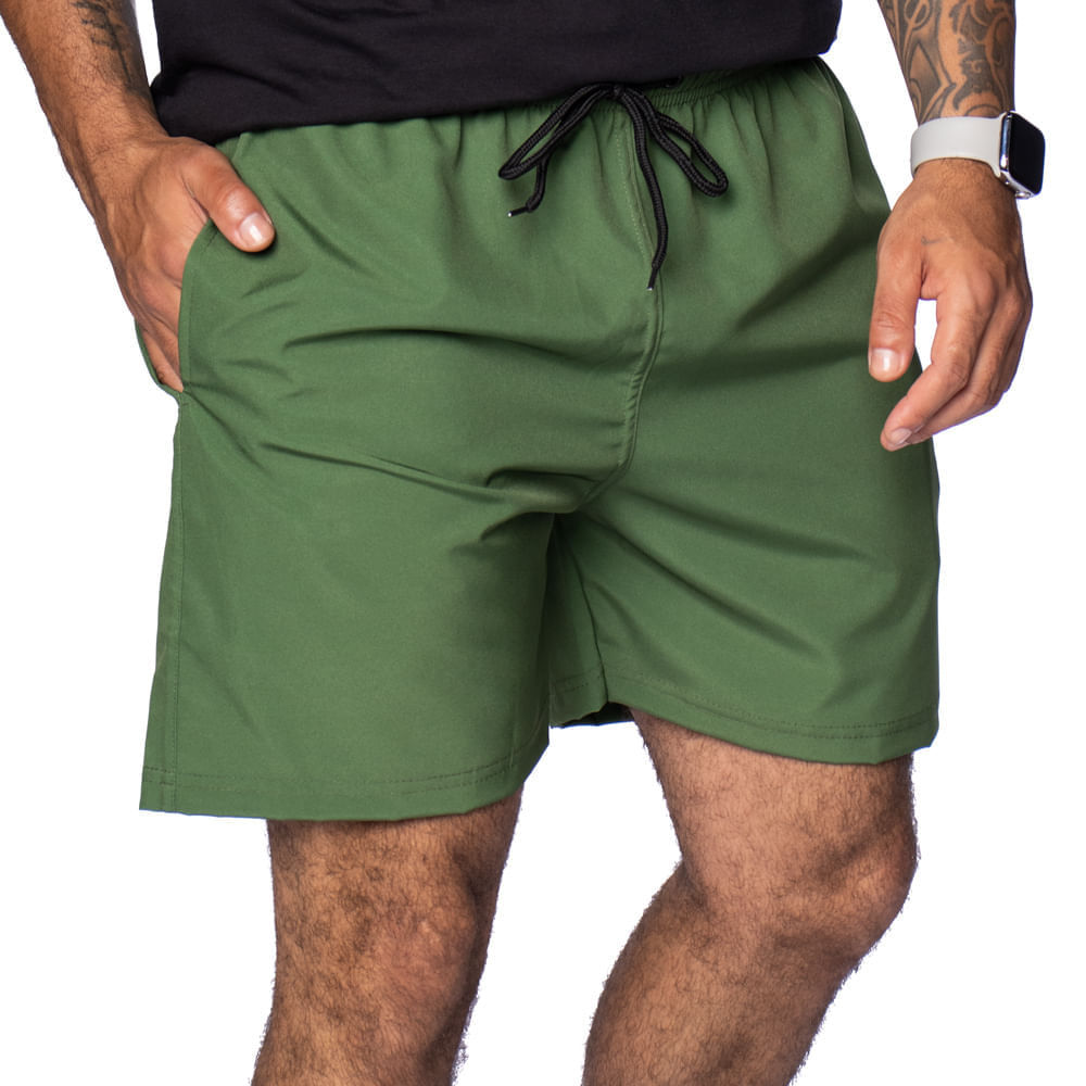 Short Masculino Marphim Tactel Básica Verde em Oferta na Shopee