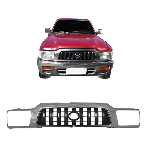 Grade Radiador Hilux Srv 2002 2003 2004 Cinza