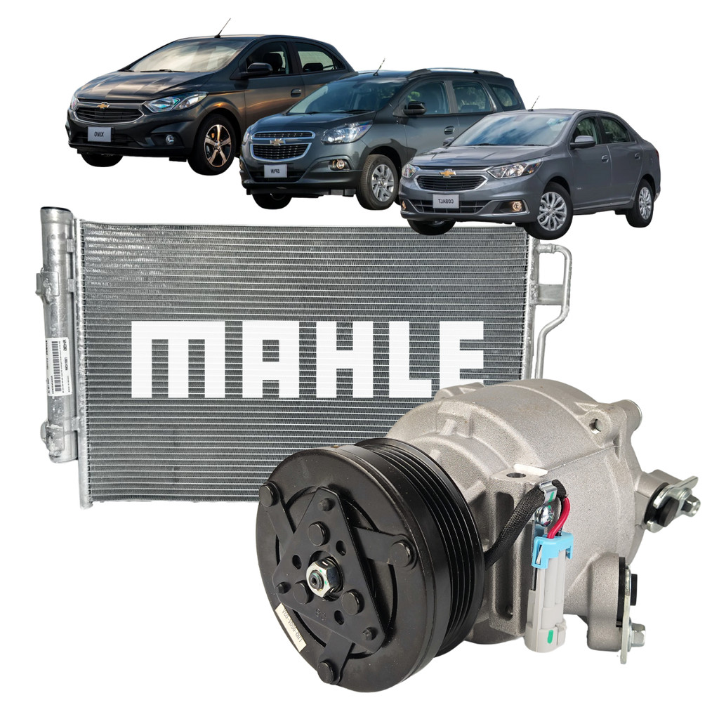Kit Compressor Condensador Mahle Onix Prisma Cobalt Spin 2016 a 2021
