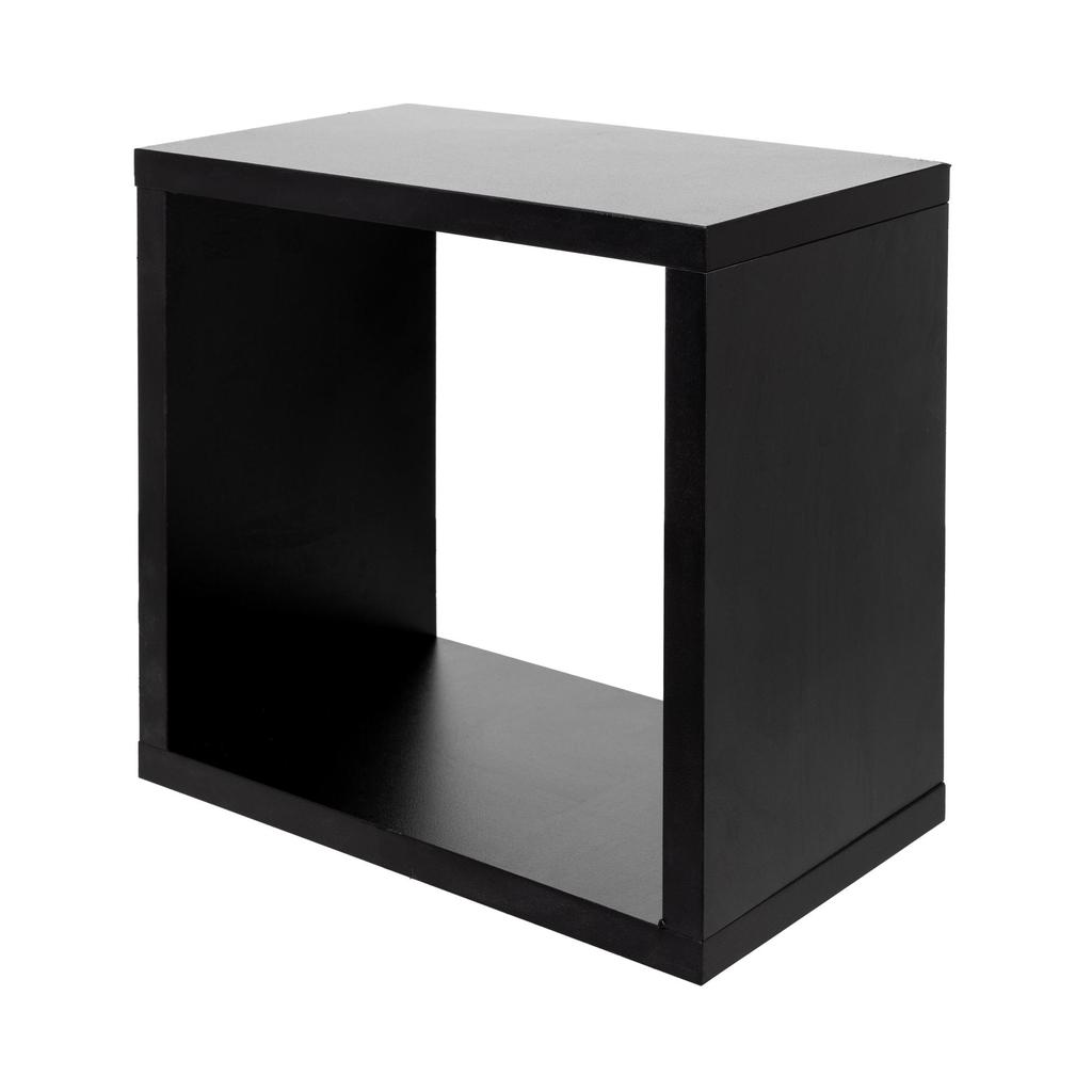 Nicho Decorativo MDF Preto TX 30x30x18cm – Prateleira Nicho Quadrado Para Parede
