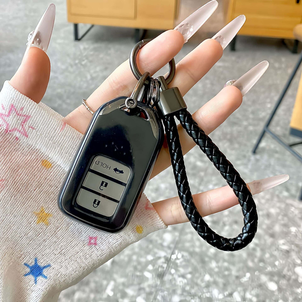 Capa Chave TPU com Chaveiro Encaixe Perfeito Para  HR-V Fit City ZR-V WR-V Smart Key