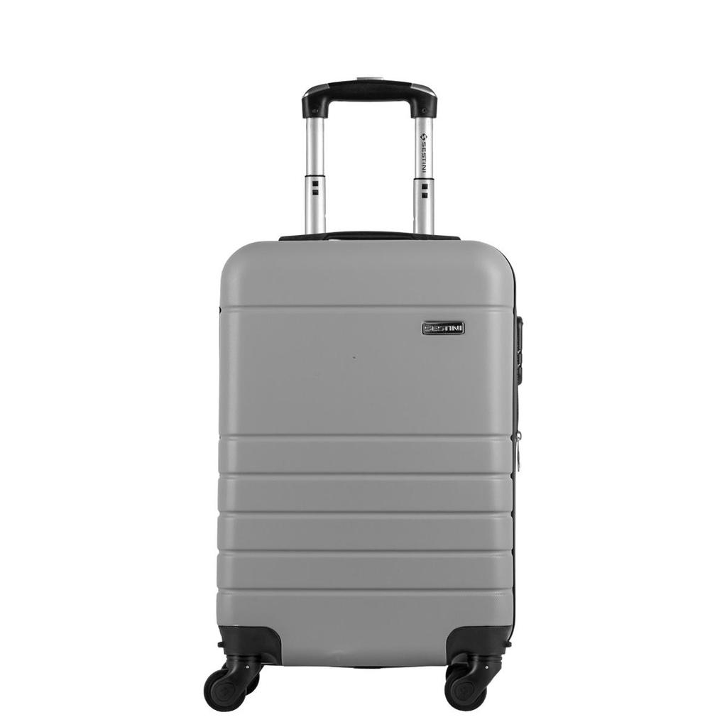 Mala de Viagem Bordo com Rodas 360º Essencial 2 - Prata em Oferta na Shopee