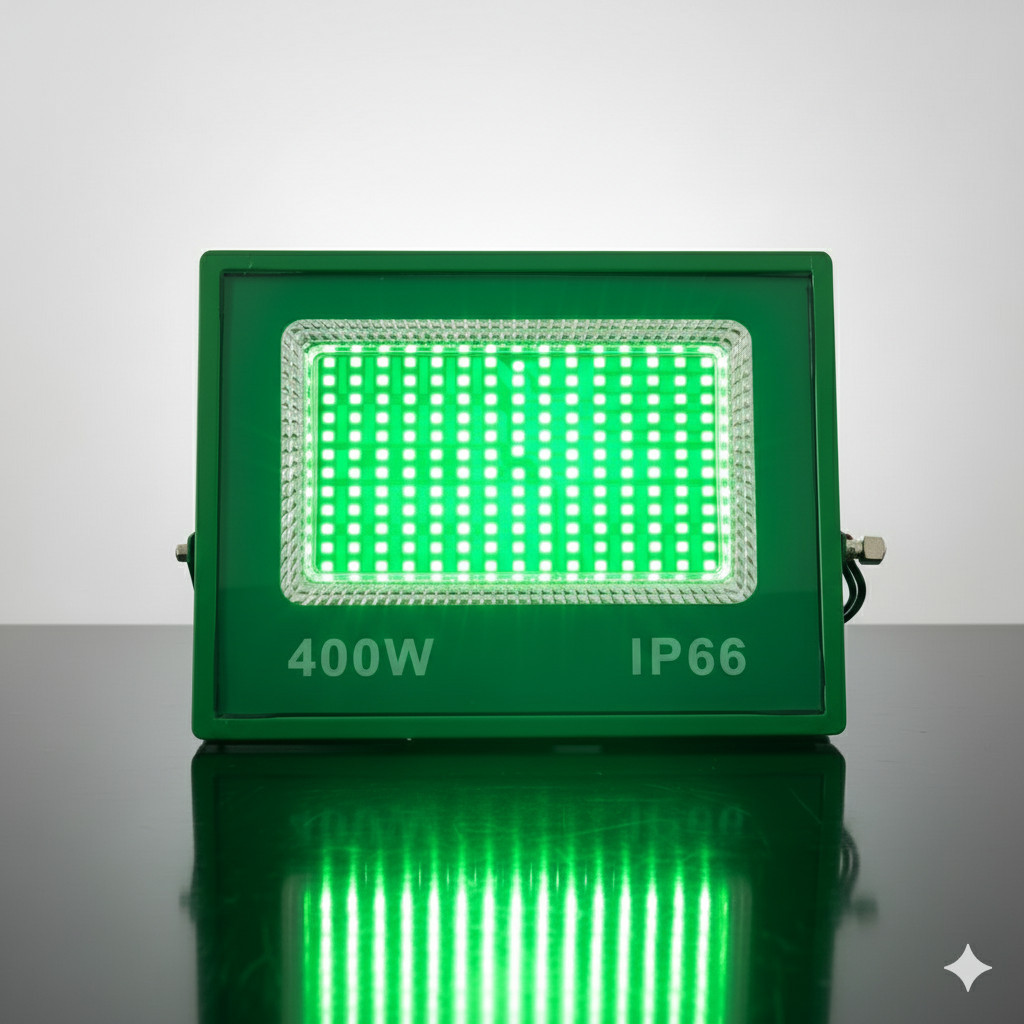 Refletor Verde 400W LED IP66 Iluminação Potente Decorativa Iluminação Monumentos Festas Eventos Jardim Casa Decoração