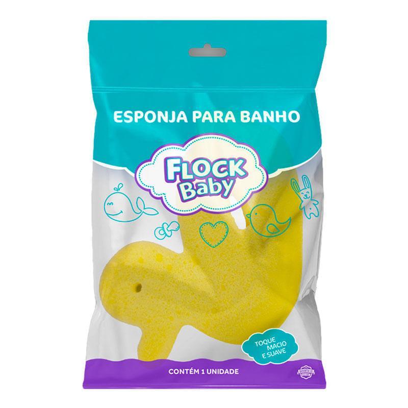 Esponja para Banho Flock Baby Pato 1 Unidade em Oferta na Shopee