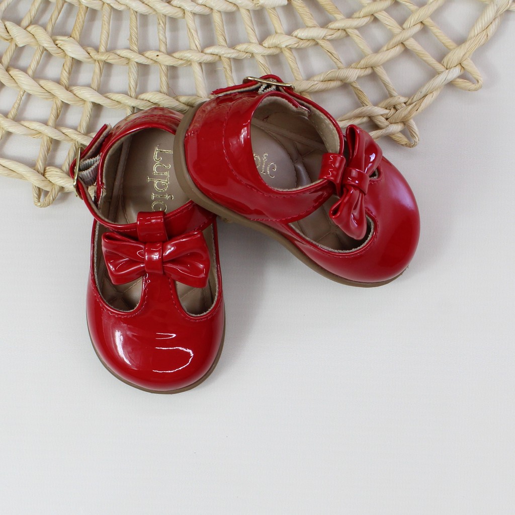 Detalhes do Sapato Infantil Menina Verniz Scarlet