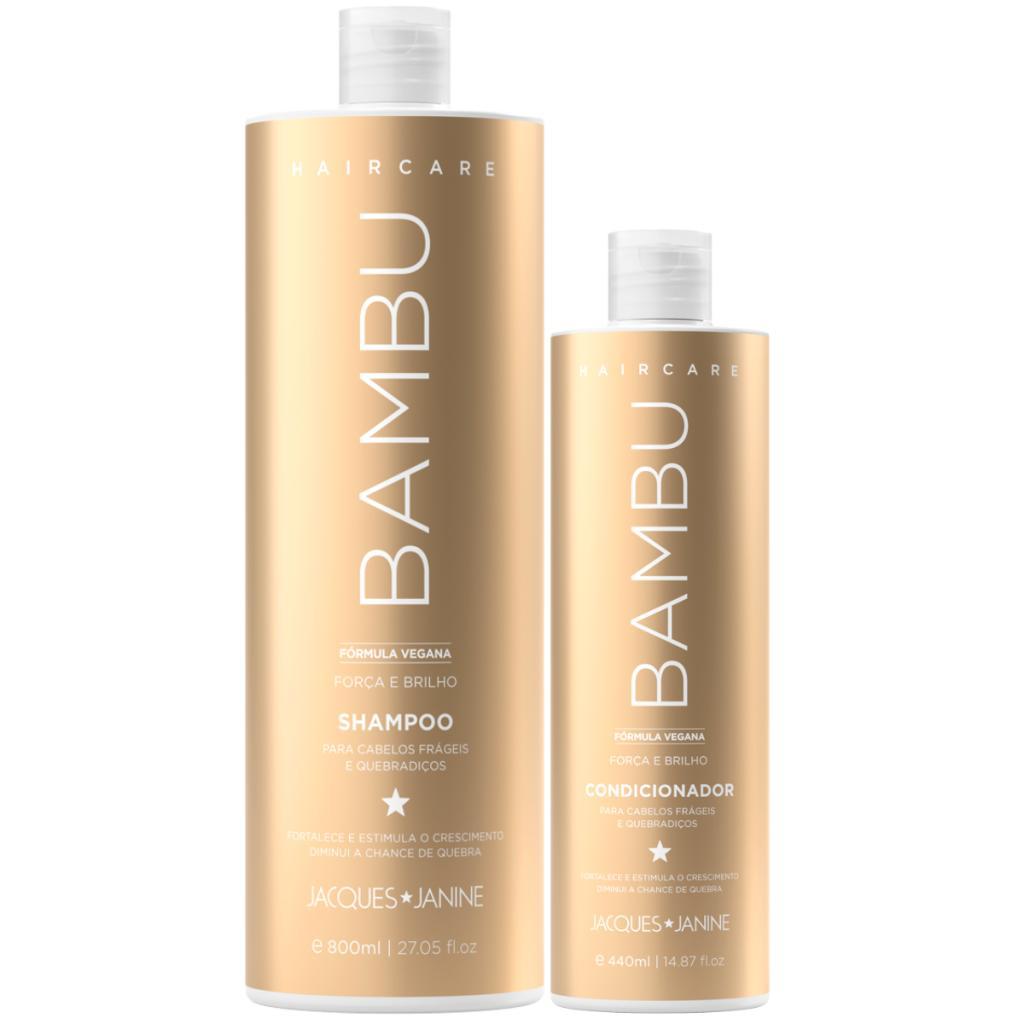 Kit Jacques Janine Hair Care Bambu Shampoo 800ml + Condicionador 440ml
