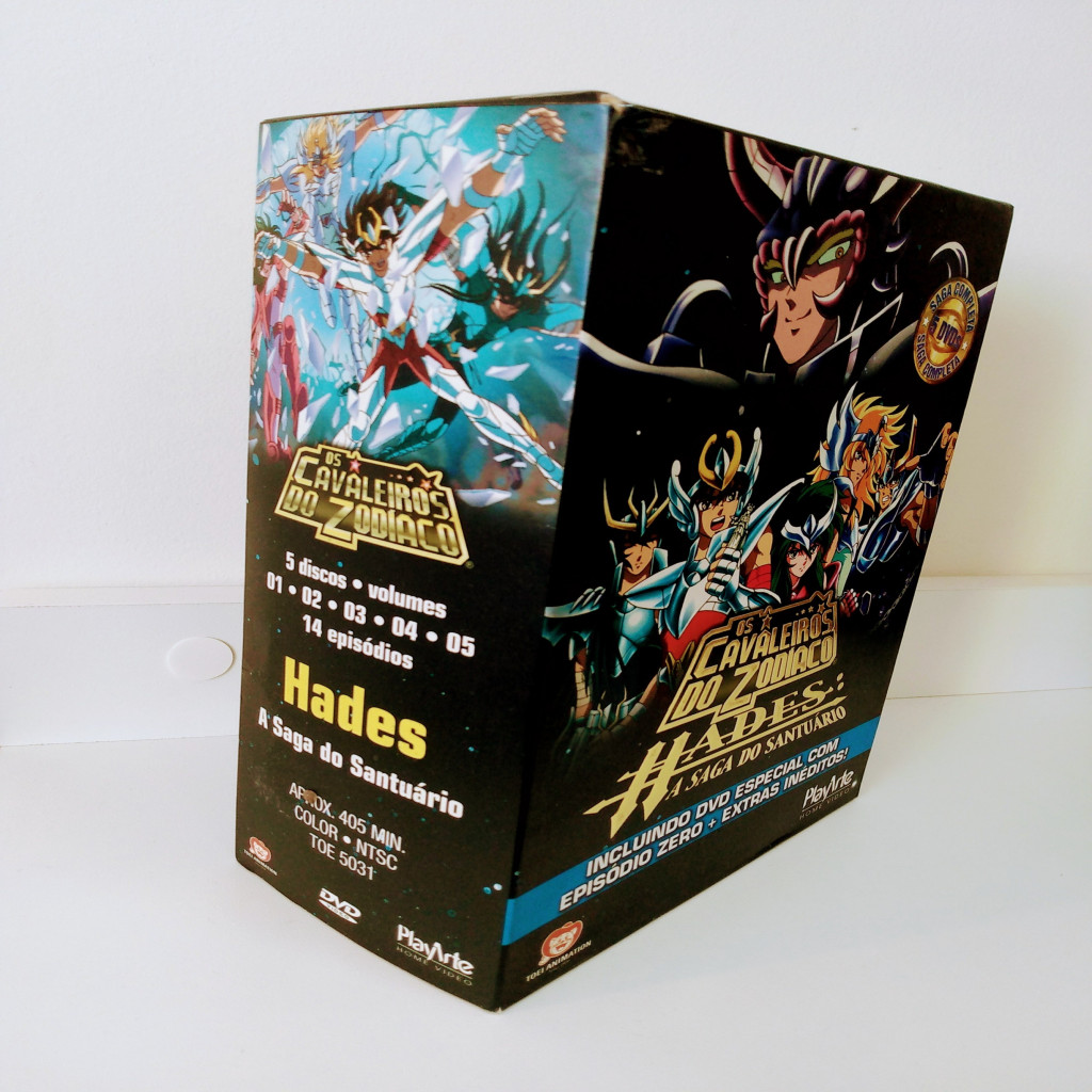 DVD Box DVD Cavaleiros do Zodiaco Saga Hades: a saga do santuário 5 dvds - Saga completa! editora .