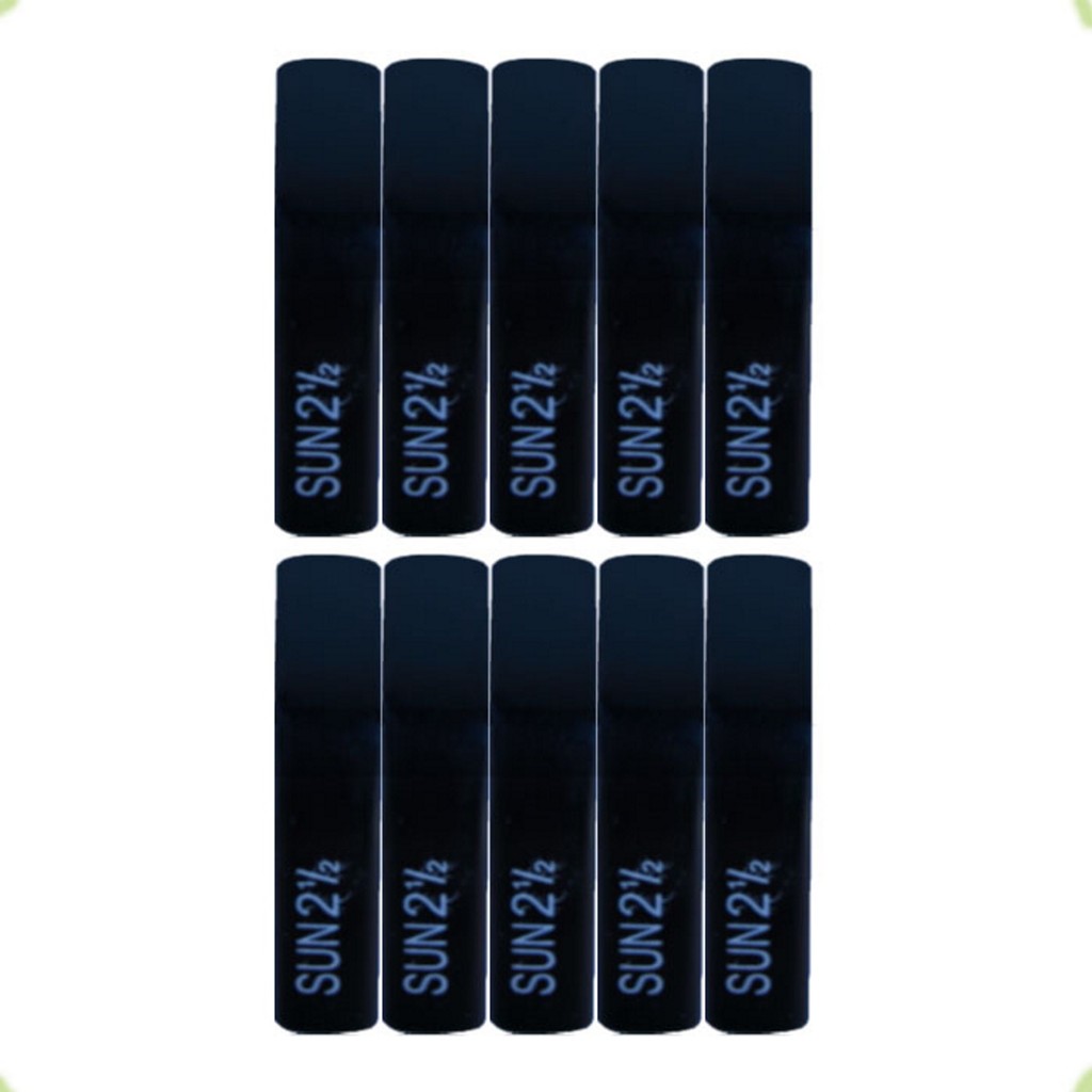 Kit 10 Palheta Sintetica Sun Sax Tenor 2,5 Preta R2076-10