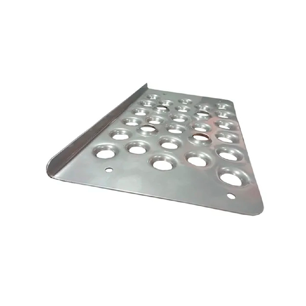 PISANTE INFERIOR CHAPA (ALUMINIO) - LD / LE MB AXOR TODOS — imagem 2 de 2