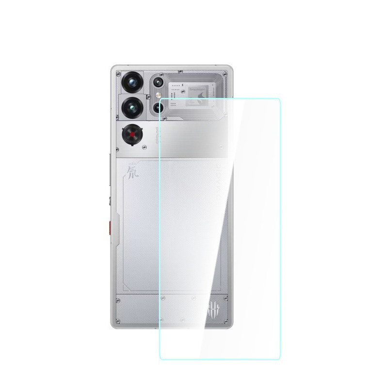 Vidro Temperado Traseiro 9H Para ZTE Nubia Redmagic 11 Pro Plus 11Pro + Capa Traseira Protetor De Tela Cheia Filme Red M