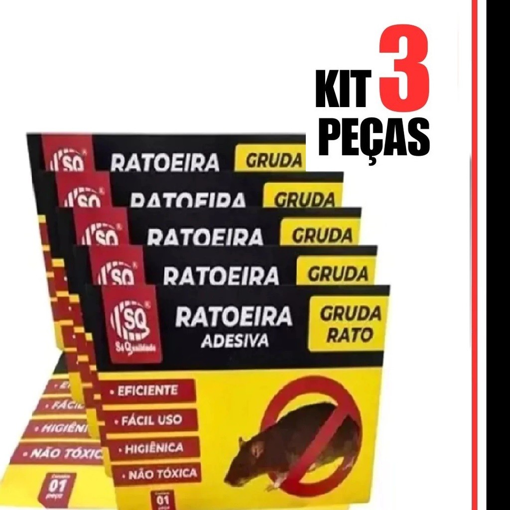 3/2/1 Cola Praga Ratoeira Cola para pegar Ratos Rápido Pratico Linha Premium Qualidade Garantida. em Oferta na Shopee