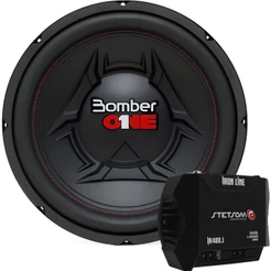 Kit Módulo Stetsom IR400.1 400W 1 Canal 2 Ohms Subwoofer 12 Bomber One 200W Som automotivo e Caixa
