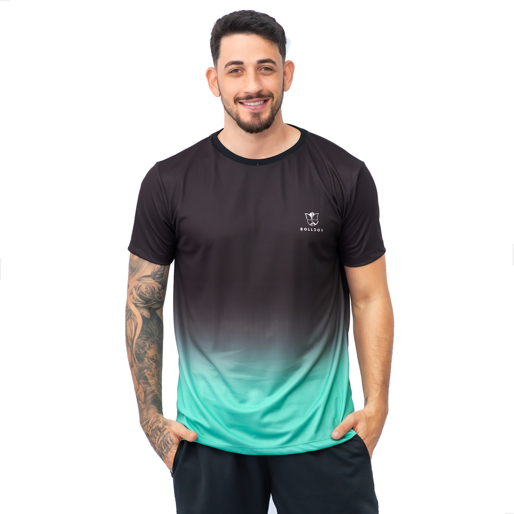 Camisa Dry Fit Academia Treino Masculina Com Proteção Uv Camiseta Academia Masculina