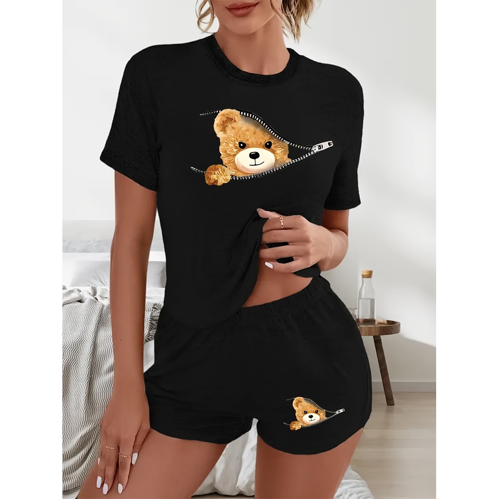 Conjunto Esportivo de Urso Adorável