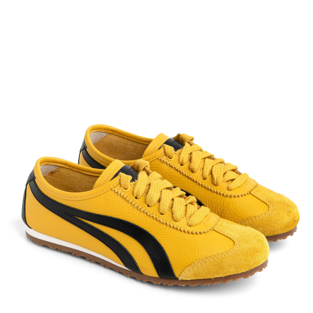 Tênis Amarelo Sola Baixa Tiras laterais Preto KANSAI_3 em Oferta na Shopee