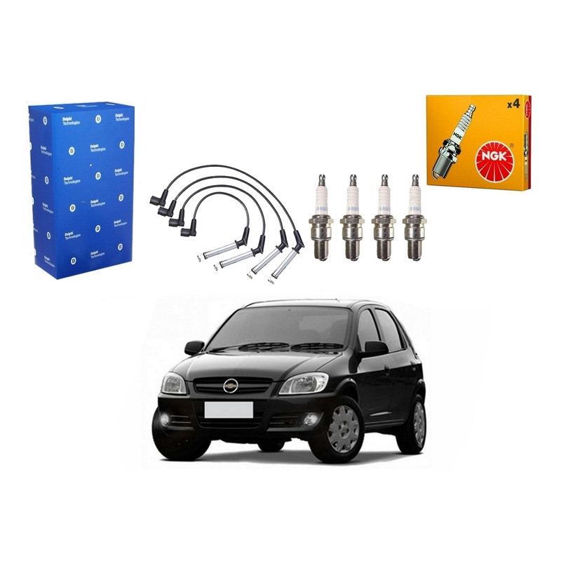 Kit Vela Cabo Ngk, Celta 1.0 2006 A 2012 em Oferta na Shopee