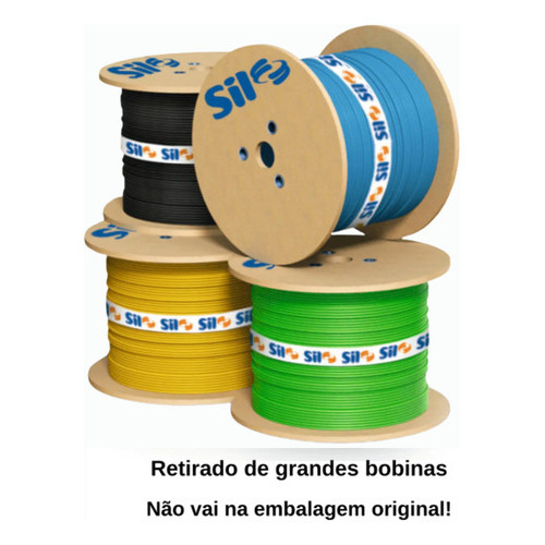 Fio 10mm Sil Cabo Flexível Com 40m Metros Cores Diversas Preto — imagem 2 de 2
