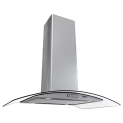 Coifa Ilha 90cm Vidro Curvo Fogatti Inox 110V
