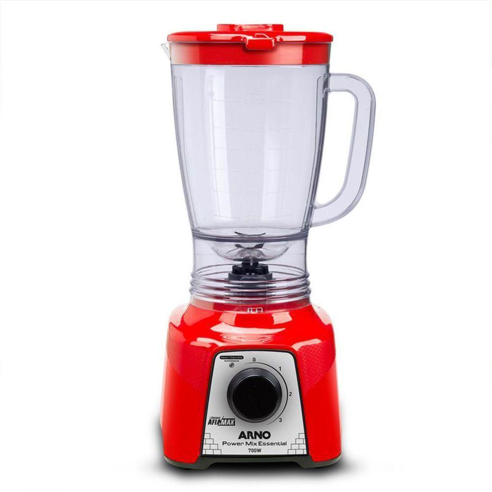 Liquidificador Arno Power Mix Essential LQ18 700W Vermelho 110V em Oferta na Shopee