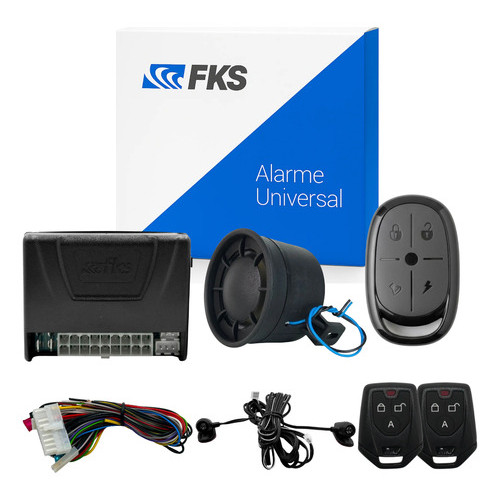 Alarme Automotivo Universal + Controle Remoto Fks Cr800