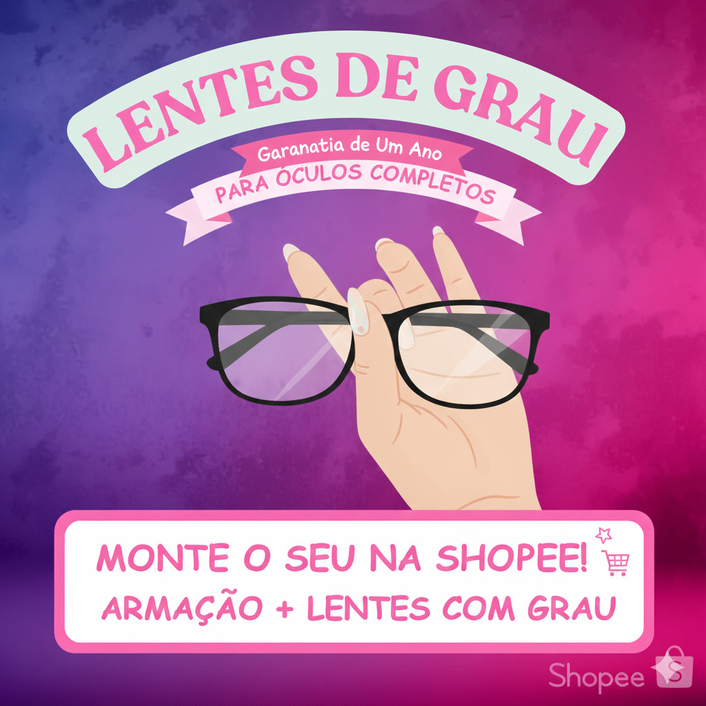 Par Lentes Para Colocar Seu Grau Completo Óculos Com Hipermetropia Miopia Astigmatismo