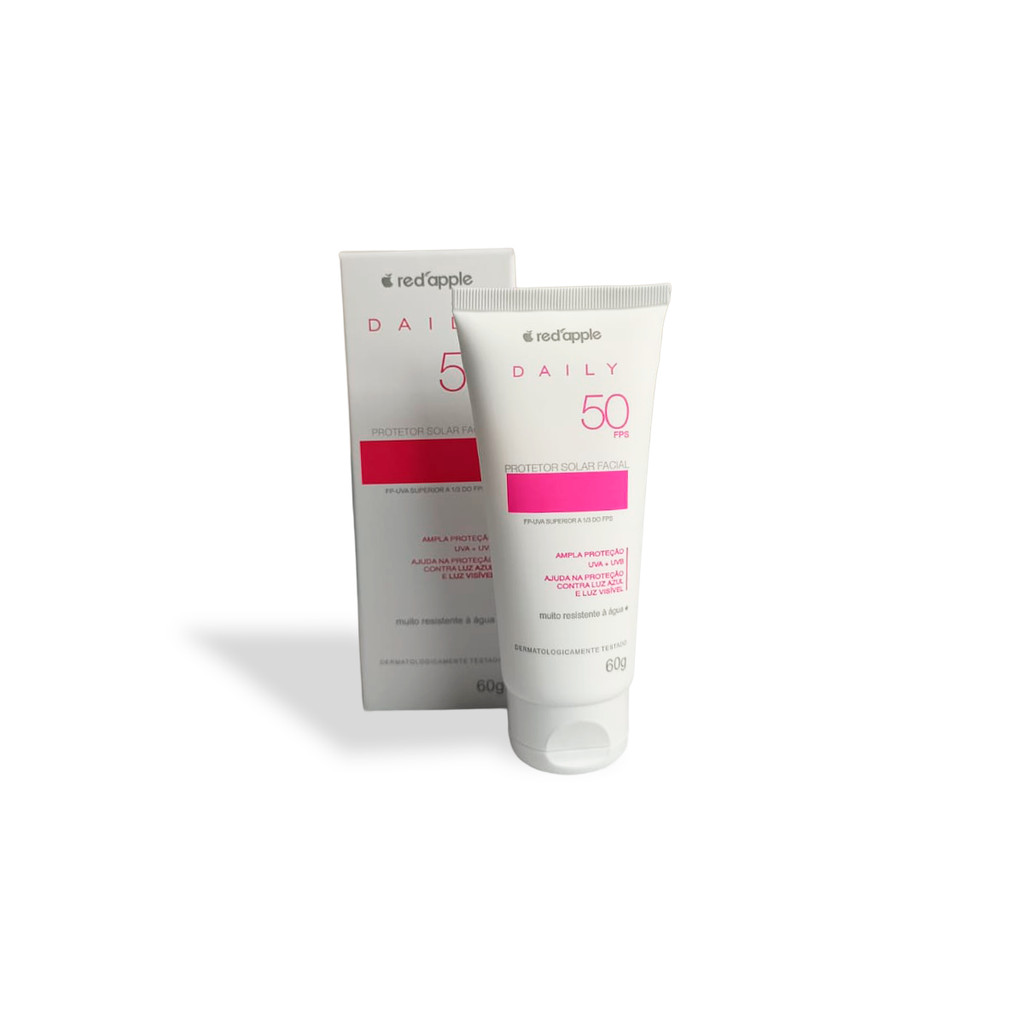 Protetor Solar Facial Fps 50 60g Red Apple