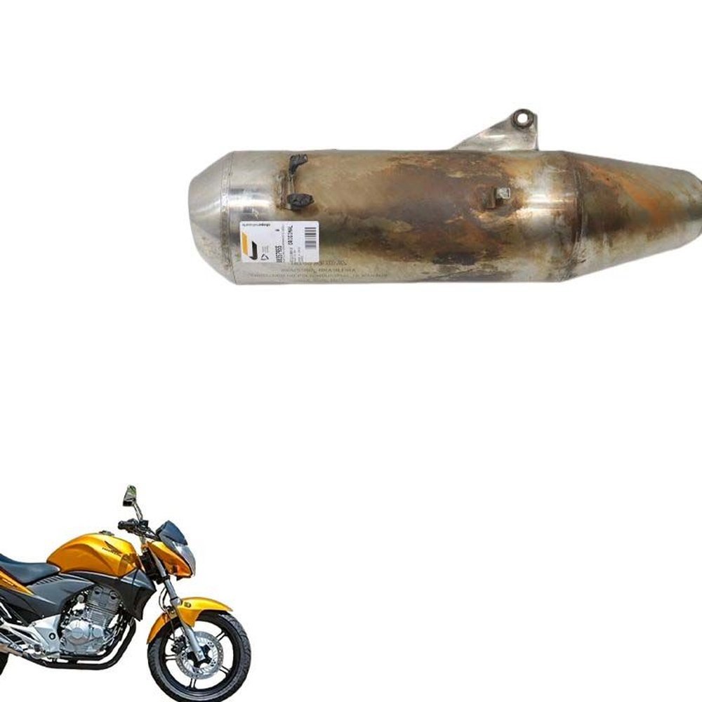 PONTEIRA ESCAPAMENTO HONDA CB 300 2009 a 2012 USADO ( ORIGINAL )