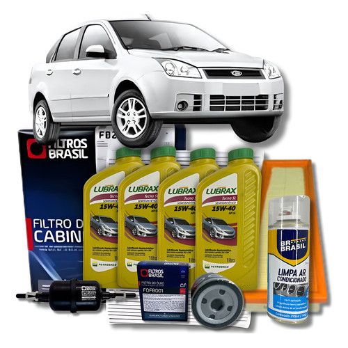 Kit Revisão Ford Fiesta 1.0 1.6 06/ Lubrax O Melhor Oleo em Oferta na Shopee