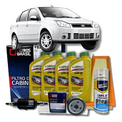 Kit Revisão Ford Fiesta 1.0 1.6 06/ Lubrax O Melhor Oleo