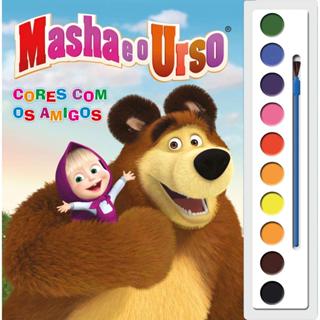Masha e o Urso | Cores com os Amigos | Livro Aquarela em Oferta na Shopee