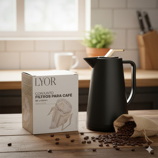 Kit 200 Unidades Filtro de Café Portátil Saco Filtrante Coador Pequeno Mini Coador Envelope LYOR