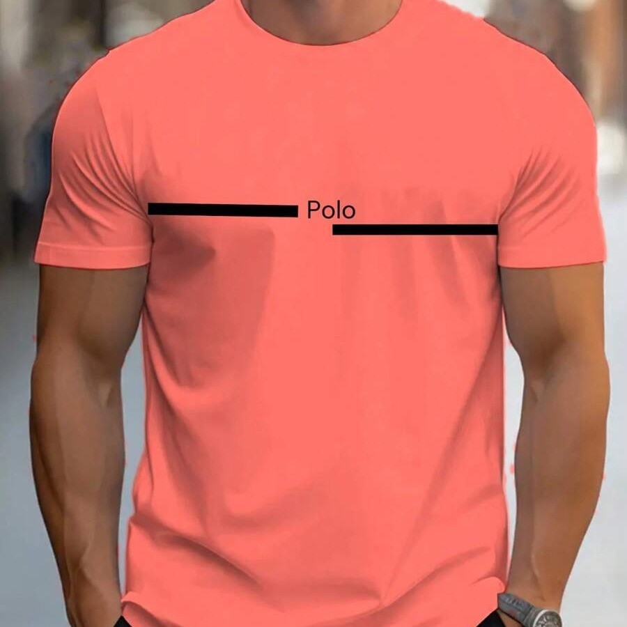 Camiseta Masculina Polo Estampada – Algodão 100% Premium, Moderna e Elegante