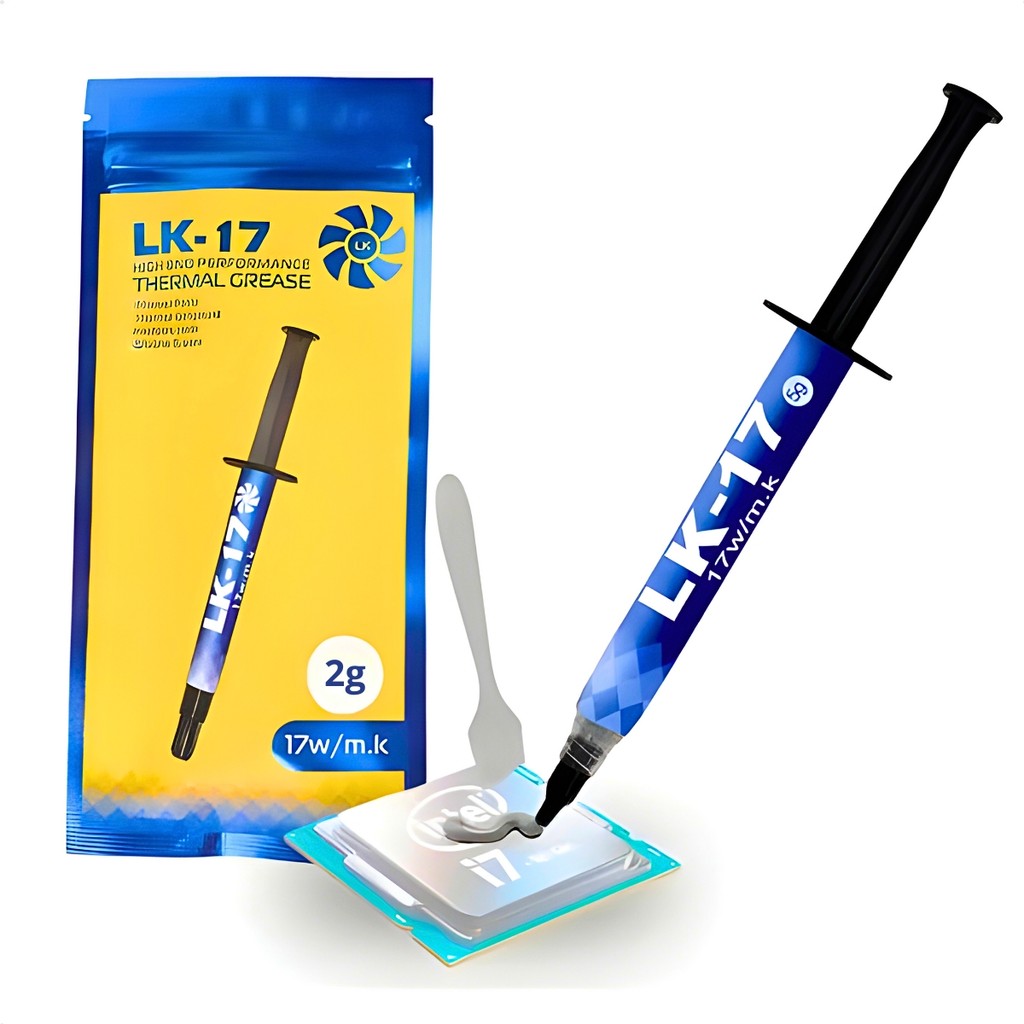 Pasta Termica Seringa 2g Thermal Grease LK-17 17w/mk Alta Performance Cinza